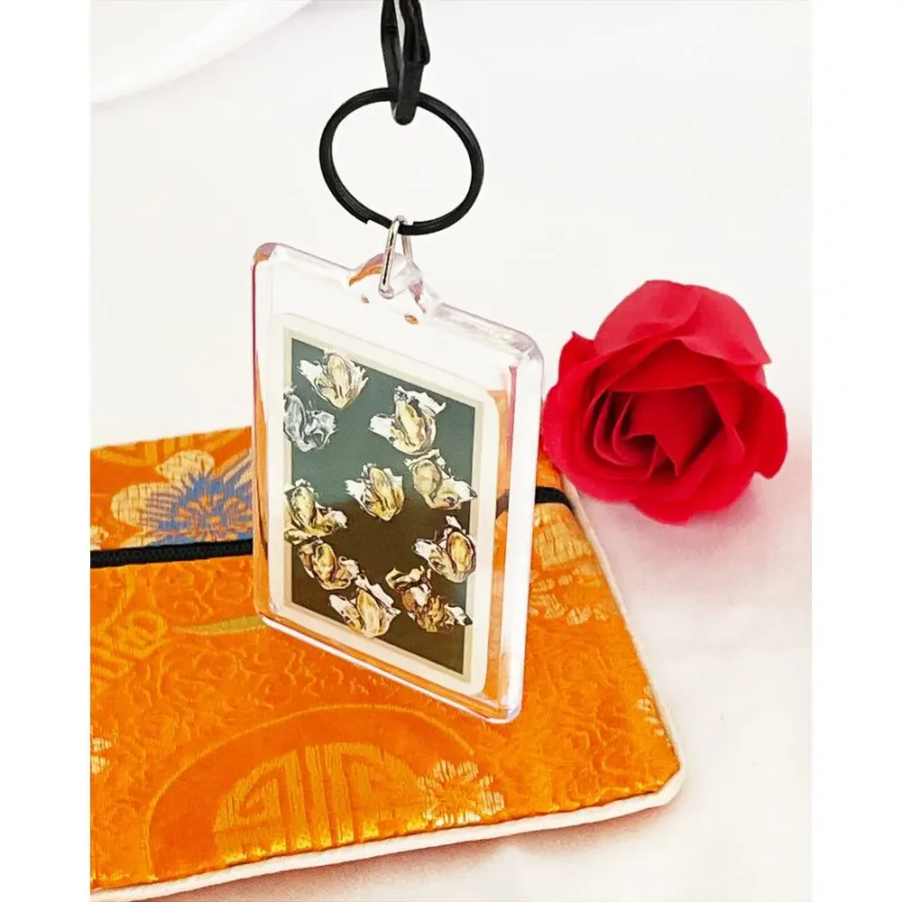 HERMES Miniature Playing Card Keychain Key Fob Key Charm Key Holder Key Tag